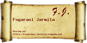 Fogarasi Jarmila névjegykártya